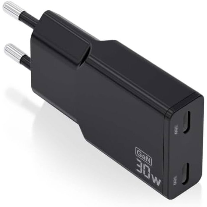 Chargeur mural Aisens ASCH-30W2P049-BK Noir 30 W
