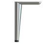 Q&Q Pied métallique Birdie pour meuble, hauteur 180 cm, finition noir mat - Support d'ameublement robuste et design