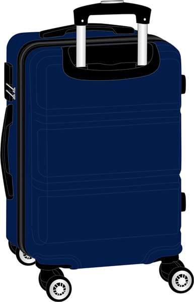 Safta Valise Cabine 20" Trolley Travel Blue Marine ABS - 34,5 x 55 x 20 cm