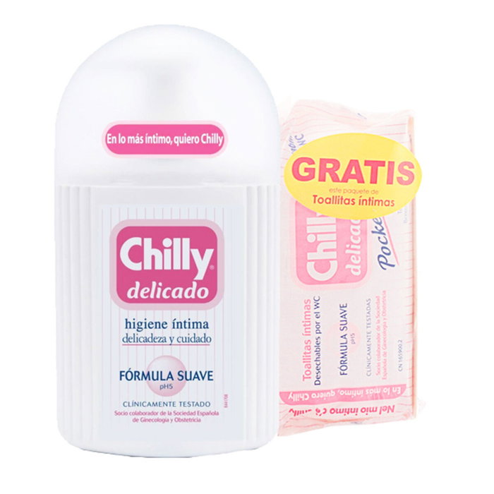 Chilly Gel Intime Delicado Peaux Sensibles pH 5, 250 ml