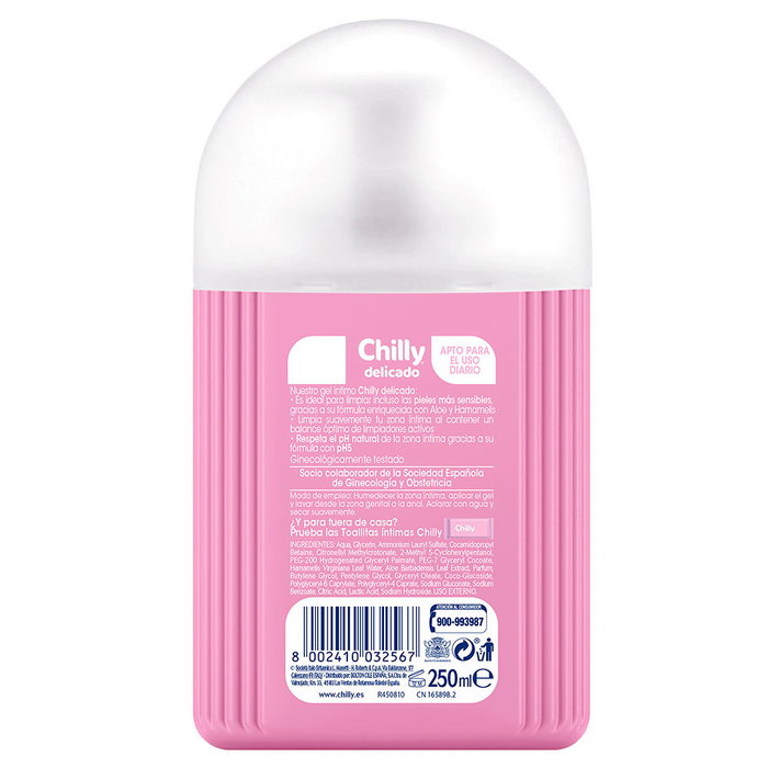 Chilly Gel Intime Peaux Sensibles Délicates PH 5 250 ml Soin Femme