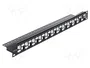 DELOCK Panneau de brassage Keystone 24 ports 1U 19 pouces noir