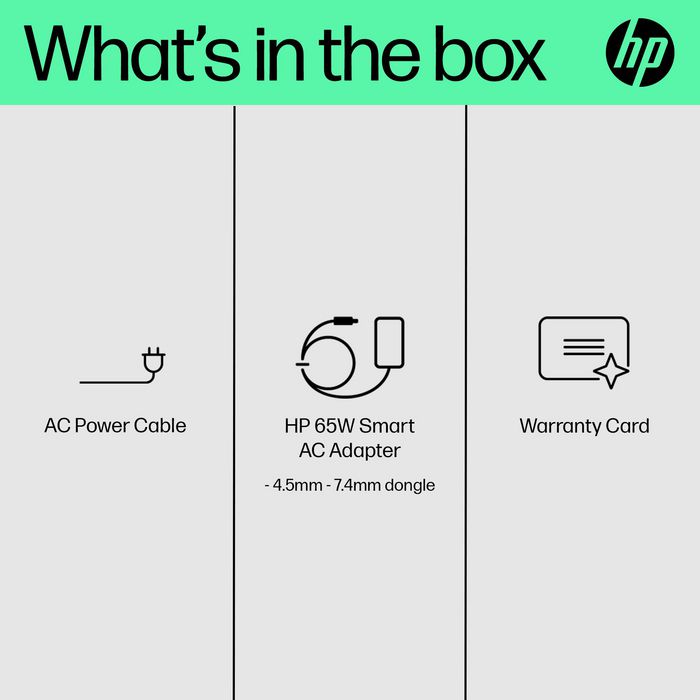 HP Adaptateur secteur intelligent 65 W pour ordinateur portable