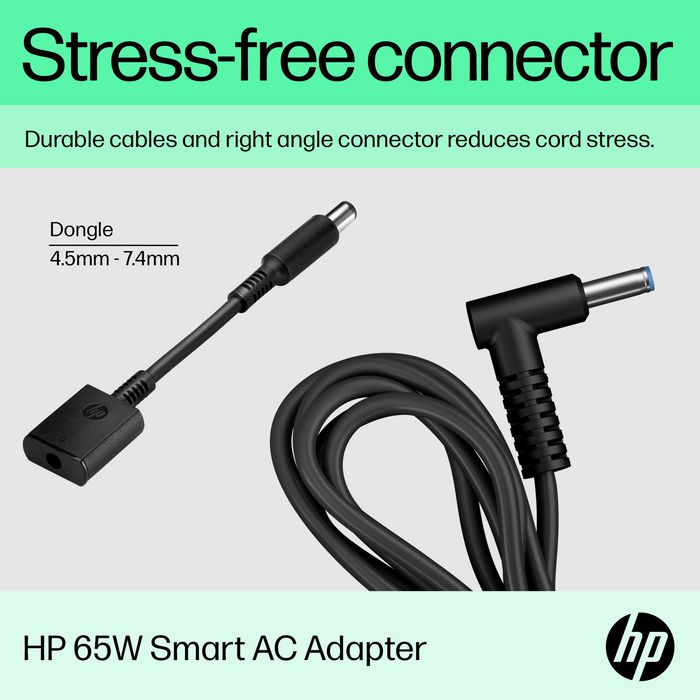 HP Adaptateur secteur intelligent 65 W pour ordinateur portable