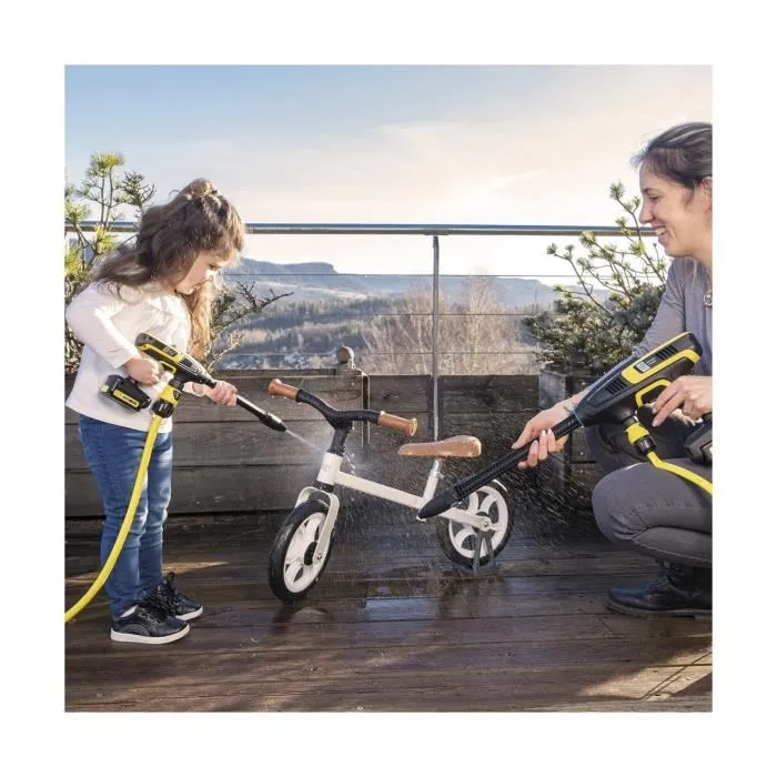 Smoby Jouet Enfant Karcher KHB6 - Pistolet à eau de nettoyage réplique fonctionnelle avec 2 jets, pour enfants dès 3 ans