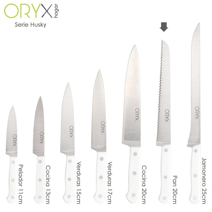 ORYX Couteau de pain Husky 21 cm en acier inoxydable ORYX Couteau de pain Husky 21 cm en acier inoxydable