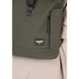 WEATHER REPORT Sac à Dos Roll Top Bronze Kaki - Imperméable, 100% PU - Compartiments Zippés Intérieur et Extérieur