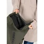 WEATHER REPORT Sac à Dos Roll Top Bronze Kaki - Imperméable, 100% PU - Compartiments Zippés Intérieur et Extérieur