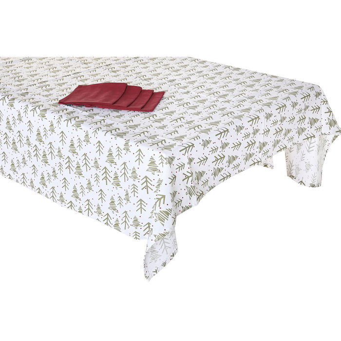 Home ESPRIT Nappe enduite antitache Blanc Vert Beige (9 Pièces)