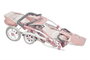 Muñecas Arias Coche Gemelar Universe pour bébé avec sac de transport, dimensions 45x70x73 cm, hauteur guidon réglable 47-77 cm, montage nécessaire, âge recommandé 3 ans