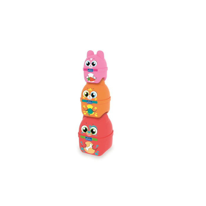 Clementoni Boîtes gigognes en forme d'animaux (Chien, Chat, Lapin et Souris)