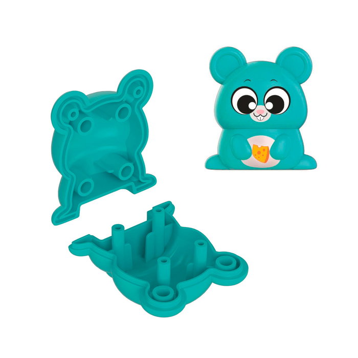 Clementoni Boîtes gigognes en forme d'animaux (Chien, Chat, Lapin et Souris)