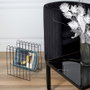 Home Deco Factory Porte-revues en fil de fer noir