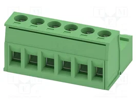 PHOENIX CONTACT IC2.5/6-ST-5.08 Connecteur fiche mâle 6 broches vert