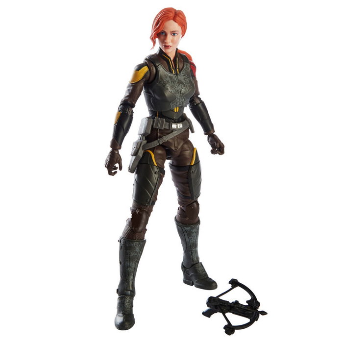 Hasbro - Figurine Scarlett 20cm G.I. Joe Classified Series - Snake Eyes: G.I. Joe Origins - Figurine articulée 15 cm avec accessoire