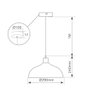 GSC Evolution Lampe de plafond suspendue Série Akure E27 Ø290mm Noir
