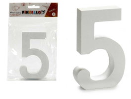 PINCELLO Numéro 5 en bois blanc