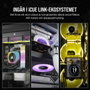 Corsair Kit d'extension ventilateurs PWM iCUE LINK RX140 RGB 140 mm White