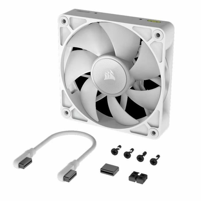 Corsair Kit d'extension ventilateurs PWM iCUE LINK RX140 RGB 140 mm White