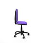 PIQUERAS Y CRESPO Chaise de bureau Aýna, tissu lilas, sans accoudoirs