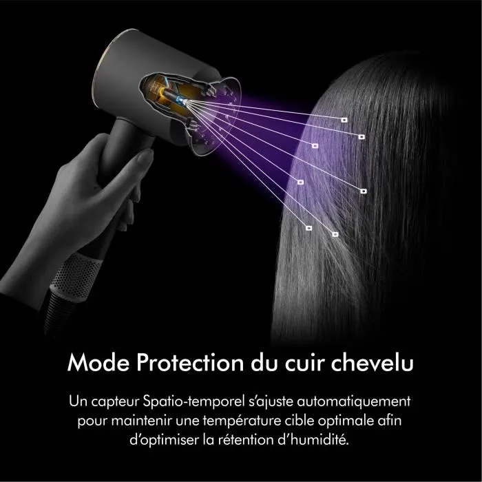 Dyson Sèche-cheveux Supersonic Nural Or Rose et Céramique 1600 W pour Cheveux Raides à Ondulés Dyson Sèche-cheveux Supersonic Nural Or Rose et Céramique 1600 W pour Cheveux Raides à Ondulés