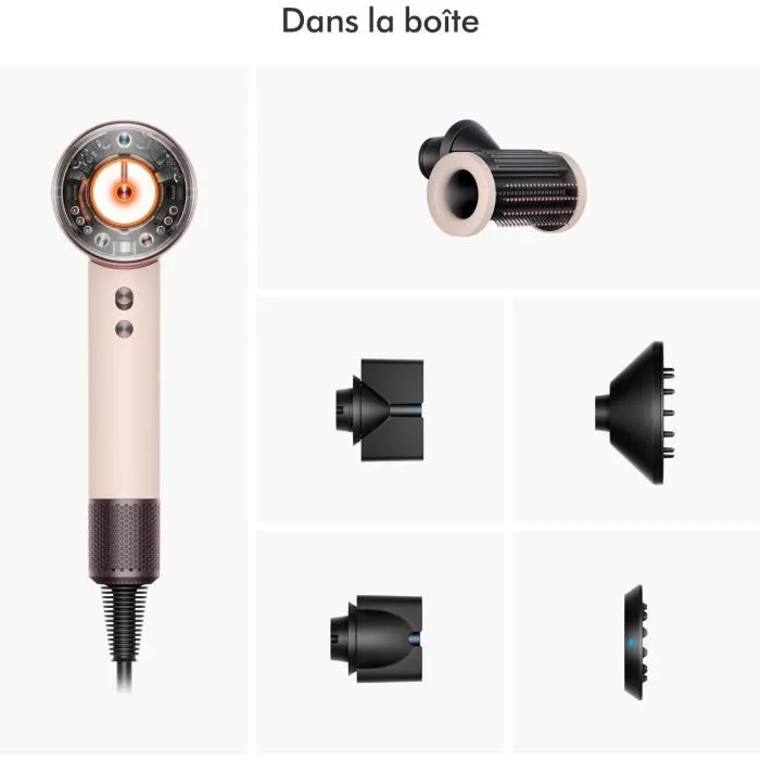 Dyson Sèche-cheveux Supersonic Nural Or Rose et Céramique 1600 W pour Cheveux Raides à Ondulés Dyson Sèche-cheveux Supersonic Nural Or Rose et Céramique 1600 W pour Cheveux Raides à Ondulés