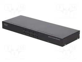 DIGITUS Commutateur KVM 8 sorties avec socles PS/2, USB A et VGA