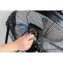 EDM Product Ventilateur de Sol Noir 180 W Ø 60 cm