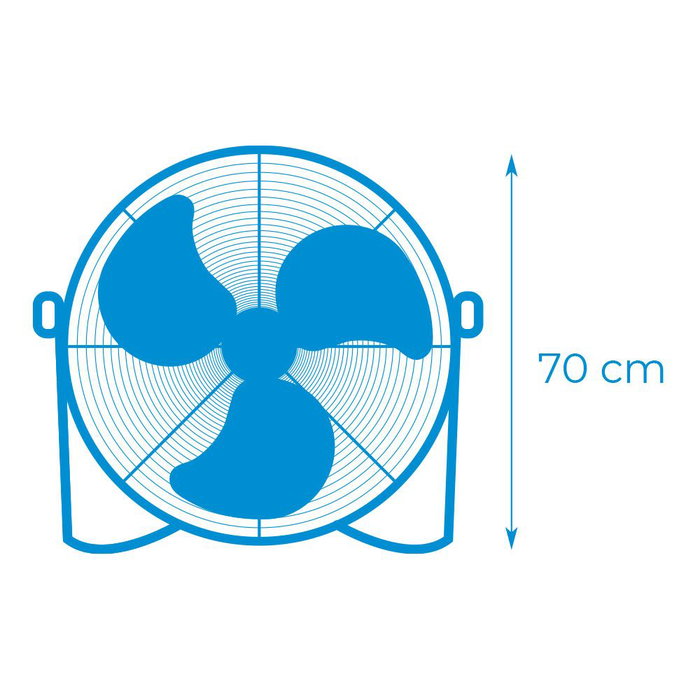 EDM Product Ventilateur de Sol Noir 180 W Ø 60 cm EDM Product Ventilateur de Sol Noir 180 W Ø 60 cm
