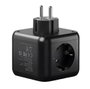 Mars Gaming MDCUBE20 Chargeur mural 20W GaN Multiprise USB-C USB-A 3 Prises SCHUKO Noir