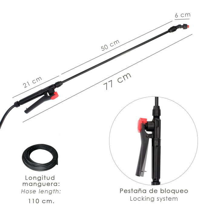 WOLFPACK LINEA PROFESIONAL Sulfatadora Manual 16 Litros