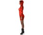 Atosa Déguisement Demonia Rouge Robe Courte avec Capuche Taille XL