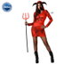 Atosa Déguisement Demonia Rouge Robe Courte avec Capuche Taille XL