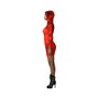 Atosa Déguisement Demonia Rouge Robe Courte avec Capuche Taille XL