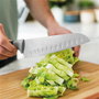 Berghoff 3950038 Couteau Santoku Gris Antiadhésif de 17 cm avec Fourreau Protecteur