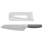 Berghoff 3950038 Couteau Santoku Gris Antiadhésif de 17 cm avec Fourreau Protecteur