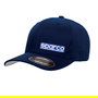 Sparco Gorra Flexfit Original Noir Taille L-XL S01357NR4LXL Casquette Élastique Logo Brodé Visière Plate
