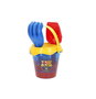 Color Baby - Cubo Playa Barcelona - Seau de plage avec pelle et râteau, 14 cm, à partir de 18 mois