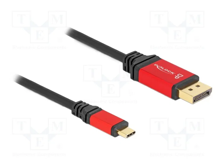 DELOCK Câble USB C vers DisplayPort 1.4, 3m, noir DELOCK Câble USB C vers DisplayPort 1.4, 3m, noir