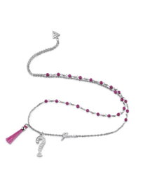 Guess Collier Talisman en Acier Inoxydable Argenté