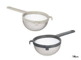 KINVARA Passoire en Plastique et Acier Inoxydable 14cm, Lot de 12
