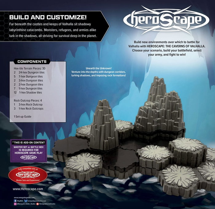 Heroscape Expansion du terrain The Caverns of Valhalla *ANGLAIS*