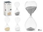 Giftdecor Sablier en verre 20 cm assorti couleurs neutres 30 min environ (Set de 12)