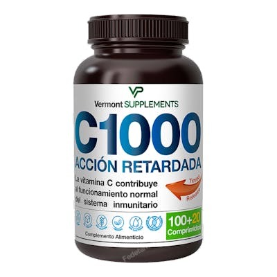 VERMONT SUPPLEMENTS C 1000 Action Retardée 100+20 Comprimés VERMONT SUPPLEMENTS C 1000 Action Retardée 100+20 Comprimés