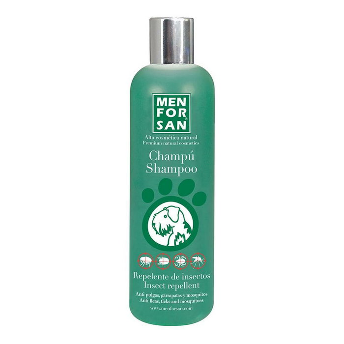 Shampoing pour animaux de compagnie Menforsan Chien Répulsif d'insectes Citronnelle 300 ml Shampoing pour animaux de compagnie Menforsan Chien Répulsif d'insectes Citronnelle 300 ml