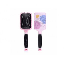 Bifull Brosse Raquette Silhouette Rose Pastel