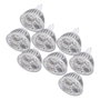 Pack 8 Ampoules LED GU5,3 6W 515Lm 3000K Blanc Chaud