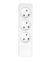 ProXtend Multiprise Danish 3 Prises Blanche - Conception Scandinave avec Interrupteur et Sécurité Enfant