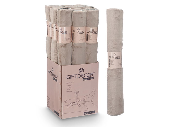 GIFTDECOR Alfombra Soft Beige Foncé 80x140cm