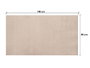 GIFTDECOR Alfombra Soft Beige Foncé 80x140cm